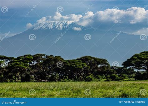 Mount Kilimanjaro,the Highest Mountain in Africa. Stock Photo - Image ...