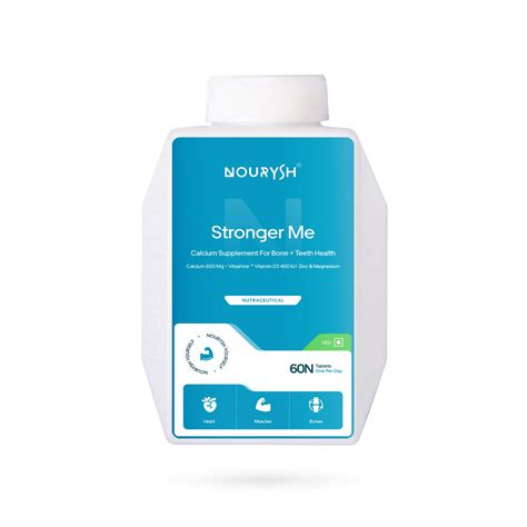 Nourysh Stronger Me Calcium Supplement Tablets for Men & Women ...