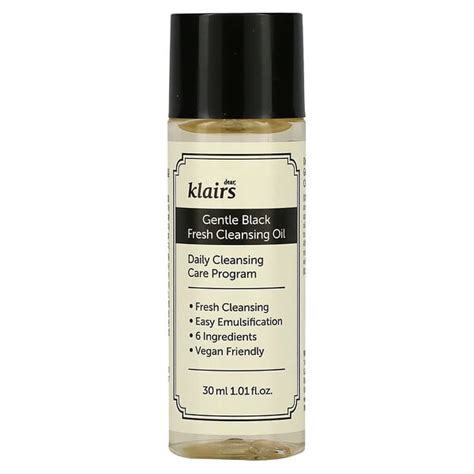 Dear, Klairs, Gentle Black Fresh Cleansing Oil, 1.01 fl oz (30 ml)