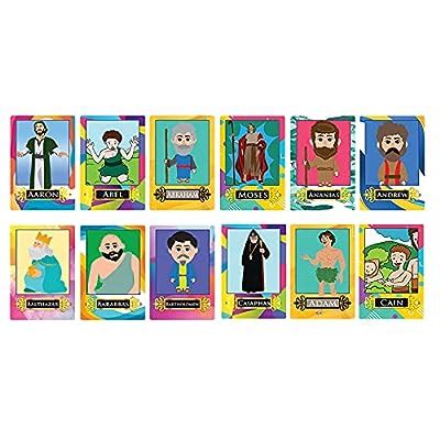 Buy NewEights Bible Facts and Biblical Characters Learning Cards (2 ...