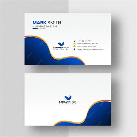 Modern visiting card design | Premium Vector