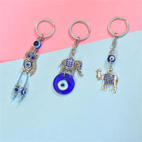Evil Eye Keychain Pack Of Three (4.5 Inch) – Vedansh Craft