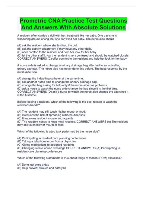 Prometric Test for CNA 的图像结果