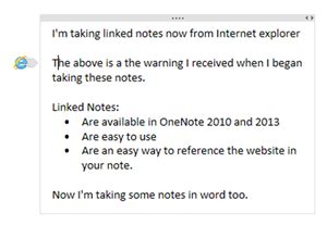 Taking Linked Notes Using OneNote 的图像结果