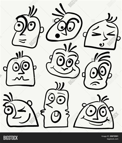 Funny Face Cartoon To Draw
