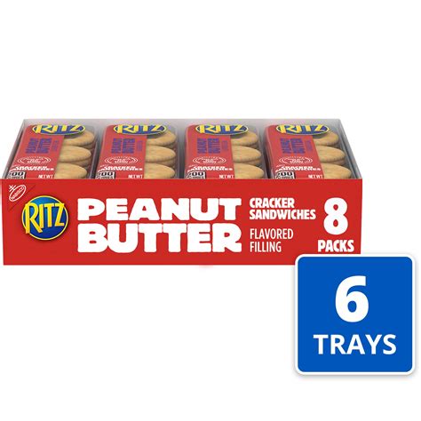 Snapklik.com : RITZ Peanut Butter Sandwich Crackers, 48 Snack Packs