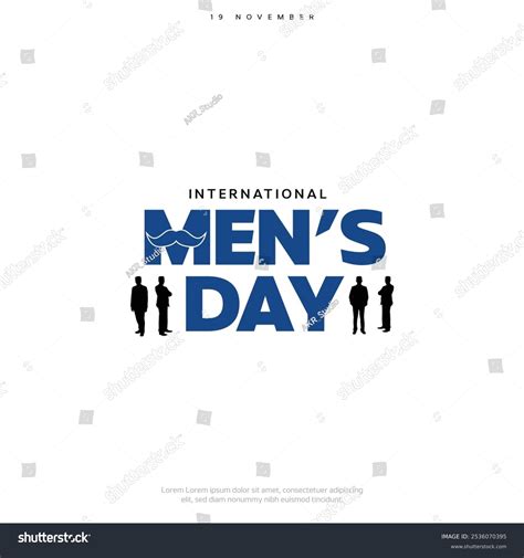 International Mens Day Template 19th November Stock Vector (Royalty ...
