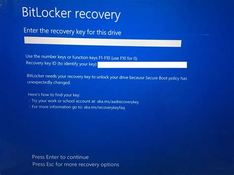 Image result for BitLocker Recovery Key BIOS-Update