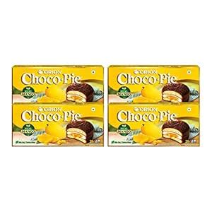 ORION Choco Pie Combo - Mango Choco Pie 6pcs x 4 (24 pies)|Korean Snack ...