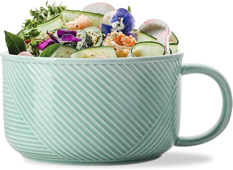 Amazon.com | Adewnest Soup Bowl with Handle : 38 OZ Oversized Soup Mug ...