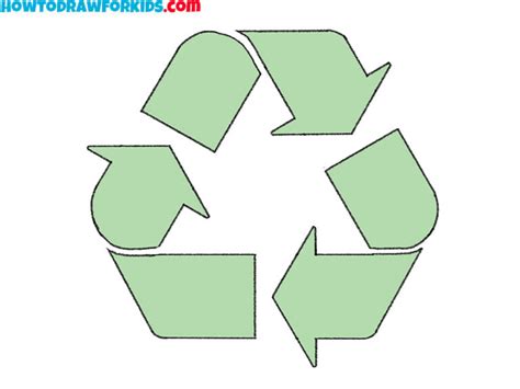 Image result for How to Draw Recycle Symbol