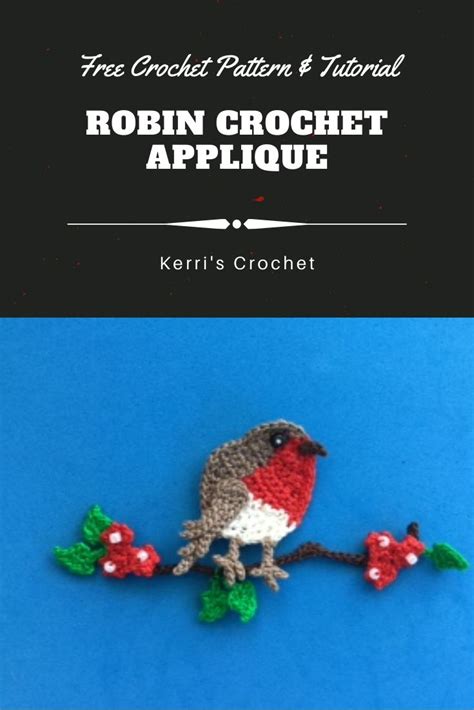 Crochet Robin Pattern-Free 的图像结果