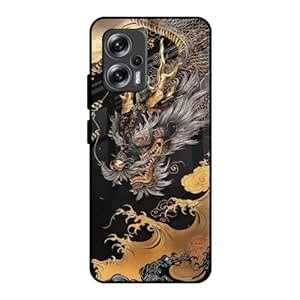Hocopoco Printed Tempered Glass Back Cover Compatible with Redmi K50i ...