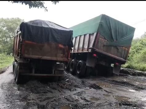 Bad condition of bypass road in Umra village of Jambusar