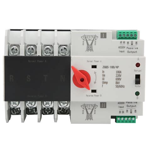 Buy Dual Power Automatic Transfer Switch Circuit Breaker Changeover ...