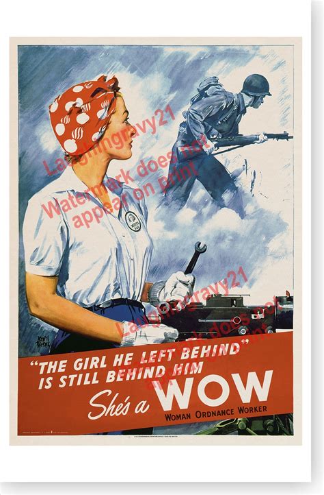 Rosie The Riveter Propaganda Poster