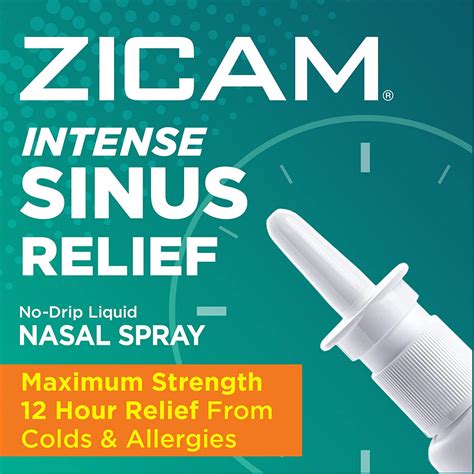 Zicam Intense Sinus Relief Nasal Gel Spray No-Drip with Cooling Mentho — Mountainside Medical