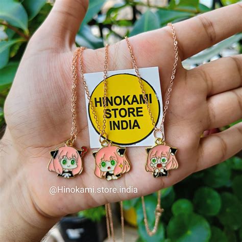 Anya pendants with ANTI-TARNISH chains – HINOKAMI STORE INDIA