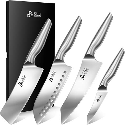 Amazon.com: DDF iohEF Kitchen Knife Set, 4 Piece Professional Ultra ...