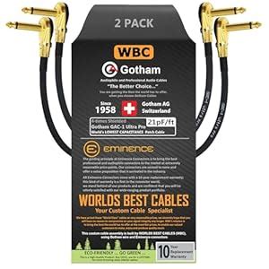 2 Units - Gotham GAC-1 Ultra Pro - 30 Inch - Low-Capacitance (21pF/ft ...