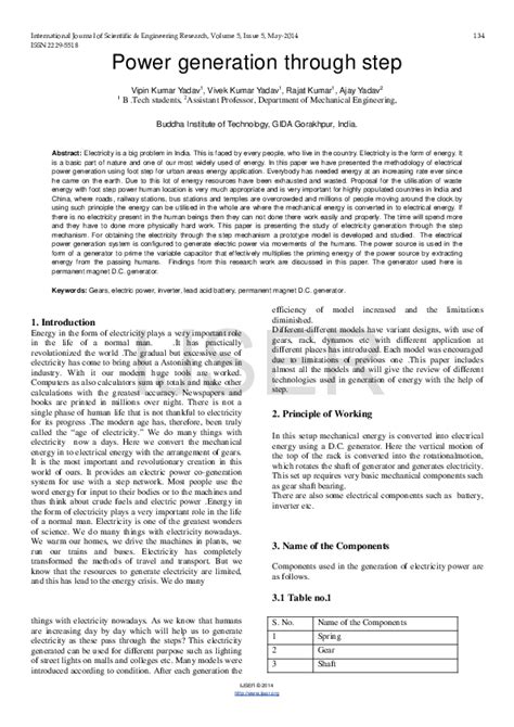 Image result for Foot Step Power Generation Problem Statement