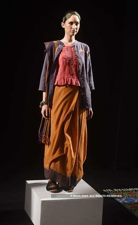 Models present creations for Craftmark by AIACA on Day 2 of the Lakme ...
