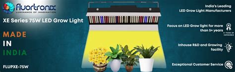Fluortronix XE Series 75W Full Spectrum LED Grow Light with Dimmer & IR ...