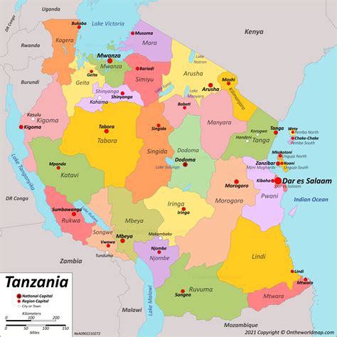 Tanzania Map | Maps of United Republic of Tanzania