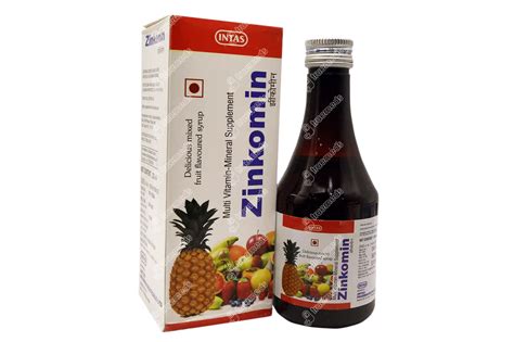 Zinkomin Syrup 200 Ml - Uses, Side Effects, Dosage, Price | Truemeds