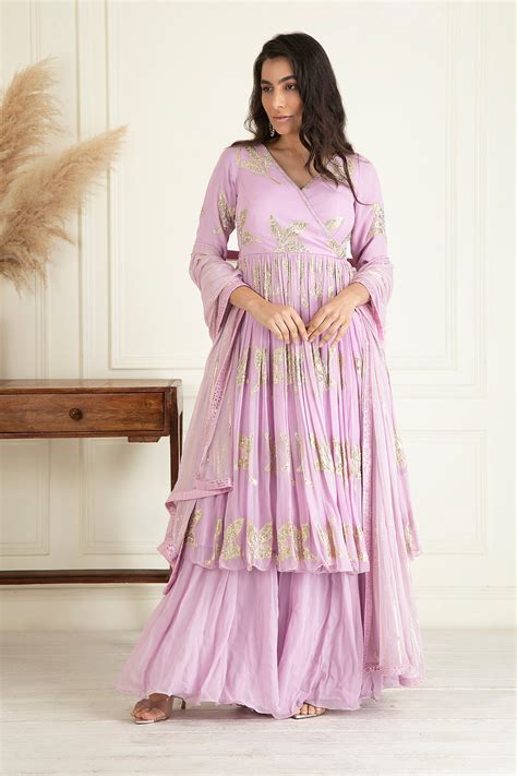 Lavender Sharara set – Luxury Your Way Pvt Ltd