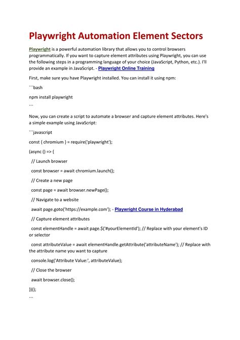 Image result for Example of Playwright Automation Script