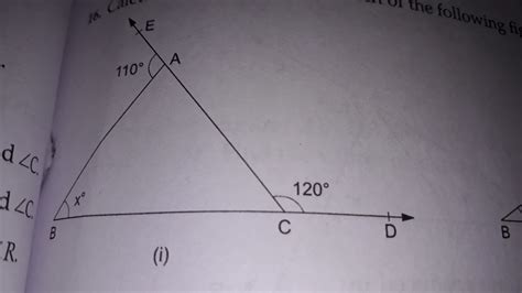calculate the value of x in each of the following figure - Brainly.in