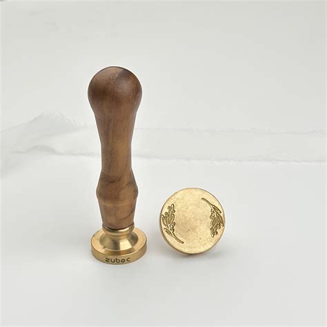 Rice Plant Custom Wax Stamp with Wooden Handle | Zuboc