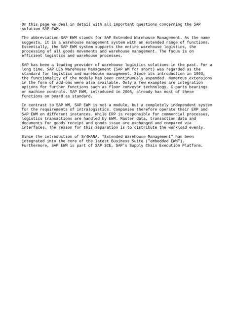 Image result for SAP EWM Module Tutorial Points