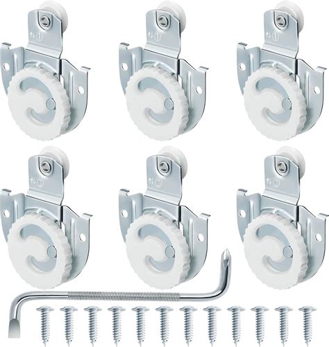 Amazon.com: 8 Piece Sliding Wardrobe Door Hardware Set, Sliding Closet ...