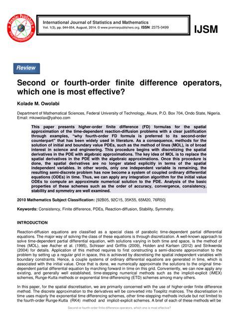 Finite Difference Operators 的图像结果