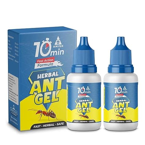 Amish Herbal Ant Gel Pack of 2 | 10 Min Max Bait Formula | Powerful ...