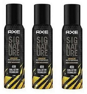 AXE SIGNATURE ADRENALINE EACH 122ML BODY DEODORANT Set of 3 Perfume ...