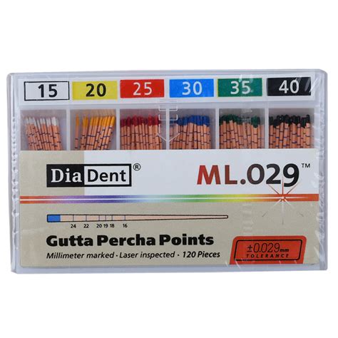 DiaDent - ML.029 2% Taper - mm Marked Gutta Percha Points by Dental Avenue