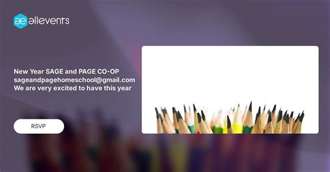 New Year SAGE and PAGE CO-OP sageandpagehomeschool@gmail.com We are ...