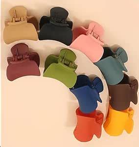 Hair Clutchers Claws for Girls 6 Pcs Clutcher Multicolor Matte Finish ...