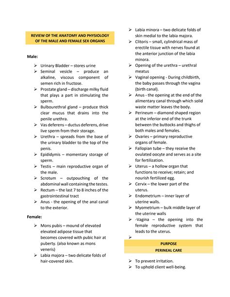 SOLUTION: Perineal care revised - Studypool