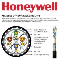 CAT6 Cable - Honeywell CAT6 ECCS Armored Cable - 4 Pairs, 305 Mtrs ...