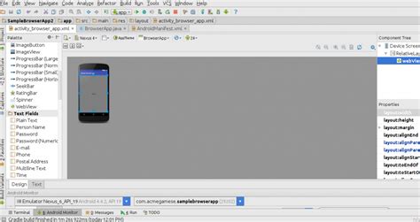 Browser Android Studio 的图像结果