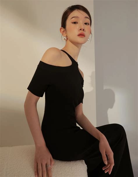 2WAY Front-back Cut-out Waist Long Dress - AIR SPACE