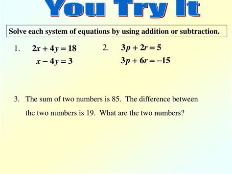 Image result for Elimination Using Addition and Subtraction Two Negatives