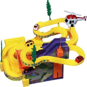 MAGNIFICO Track Racer Toy Game Car Racing Ramp Set Battery Operated ...