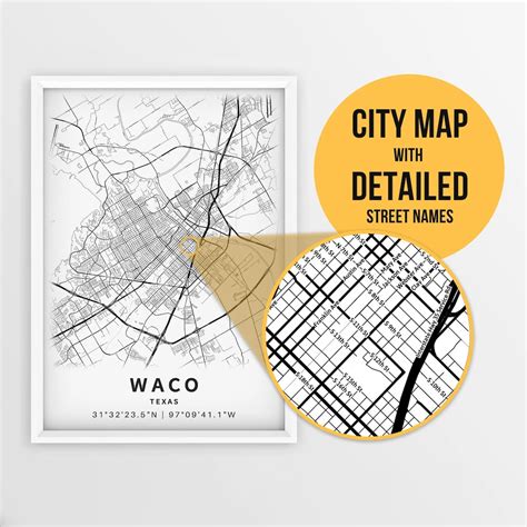 Printable Street Map Of Waco Texas
