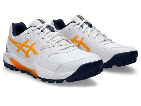 Asics Gel Lethal Field 2 Men's Cricket Shoes | White/Stadium Orange ...