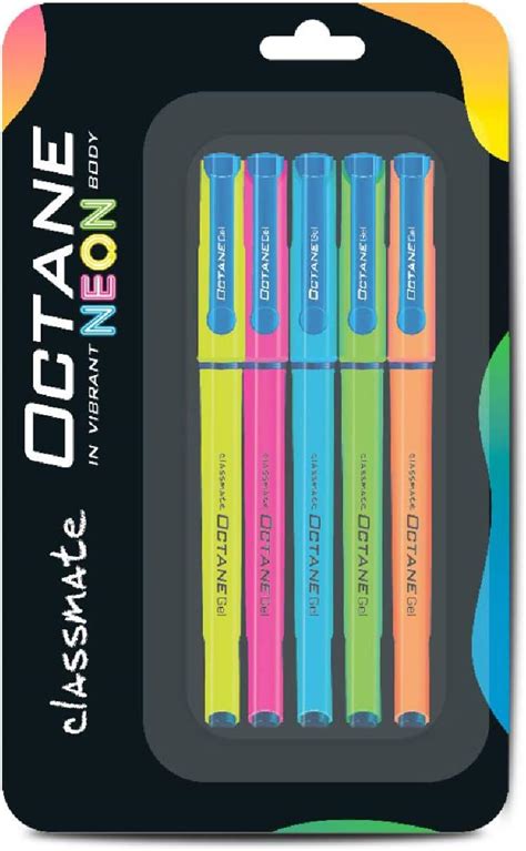 Buy Classmate Octane Gel Pens in Vibrant Neon Body Online at Lowest ...